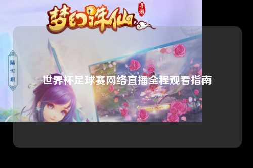 世界杯足球赛网络直播全程观看指南