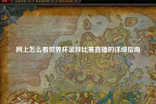 网上怎么看世界杯足球比赛直播的详细指南