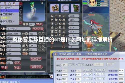 揭秘看足球直播的007是什么网址的详细解析