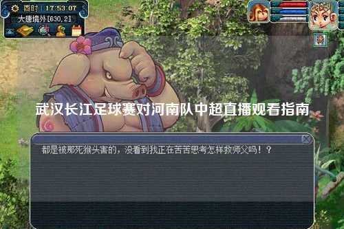武汉长江足球赛对河南队中超直播观看指南